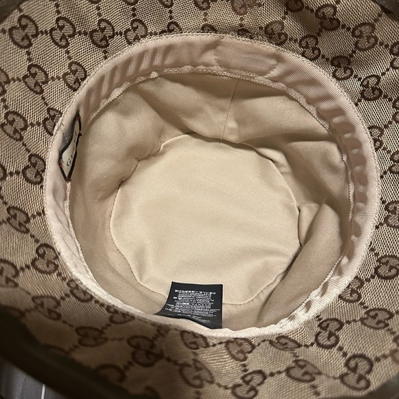 Gucci Tan GG Pattern Bucket Hat - Picture 7 of 10